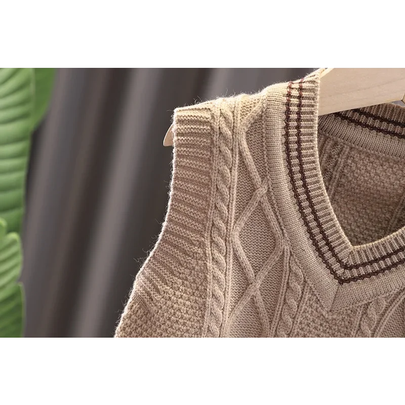 Conjunto Infantil 3 Peças Camisa Xadrez Colete e Calça Lenogue