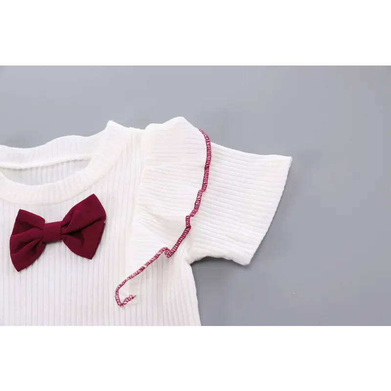 Conjunto Infantil Blusa Laço com Shorts Modelo Borboleta Lenogue