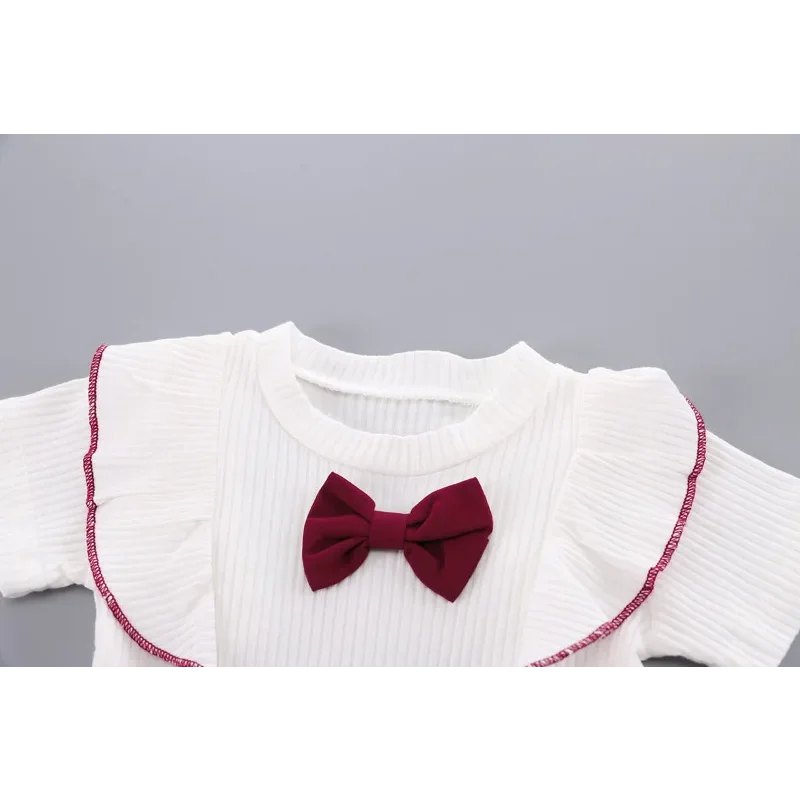 Conjunto Infantil Blusa Laço com Shorts Modelo Borboleta Lenogue