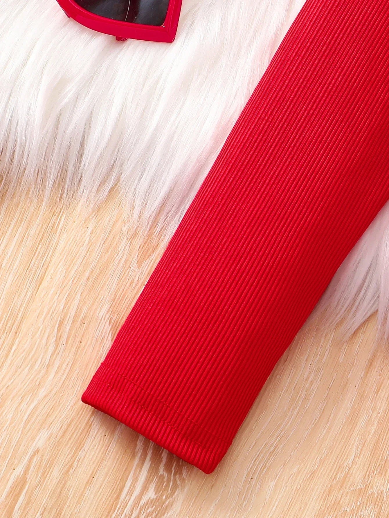 Conjunto Infantil Cardigan Vermelho Xadrez Laço Rétro Lenogue