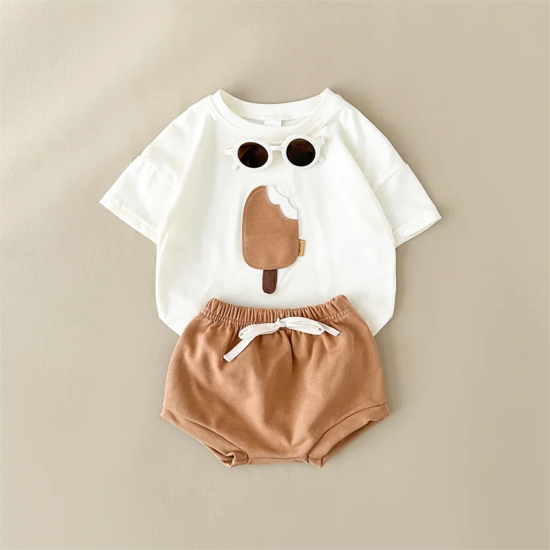 Conjunto Infantil Estampa Sorvete Colorido Lenogue