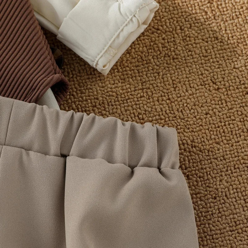 Conjunto Infantil Estilo Inglês 3 Peças com Colete Lenogue