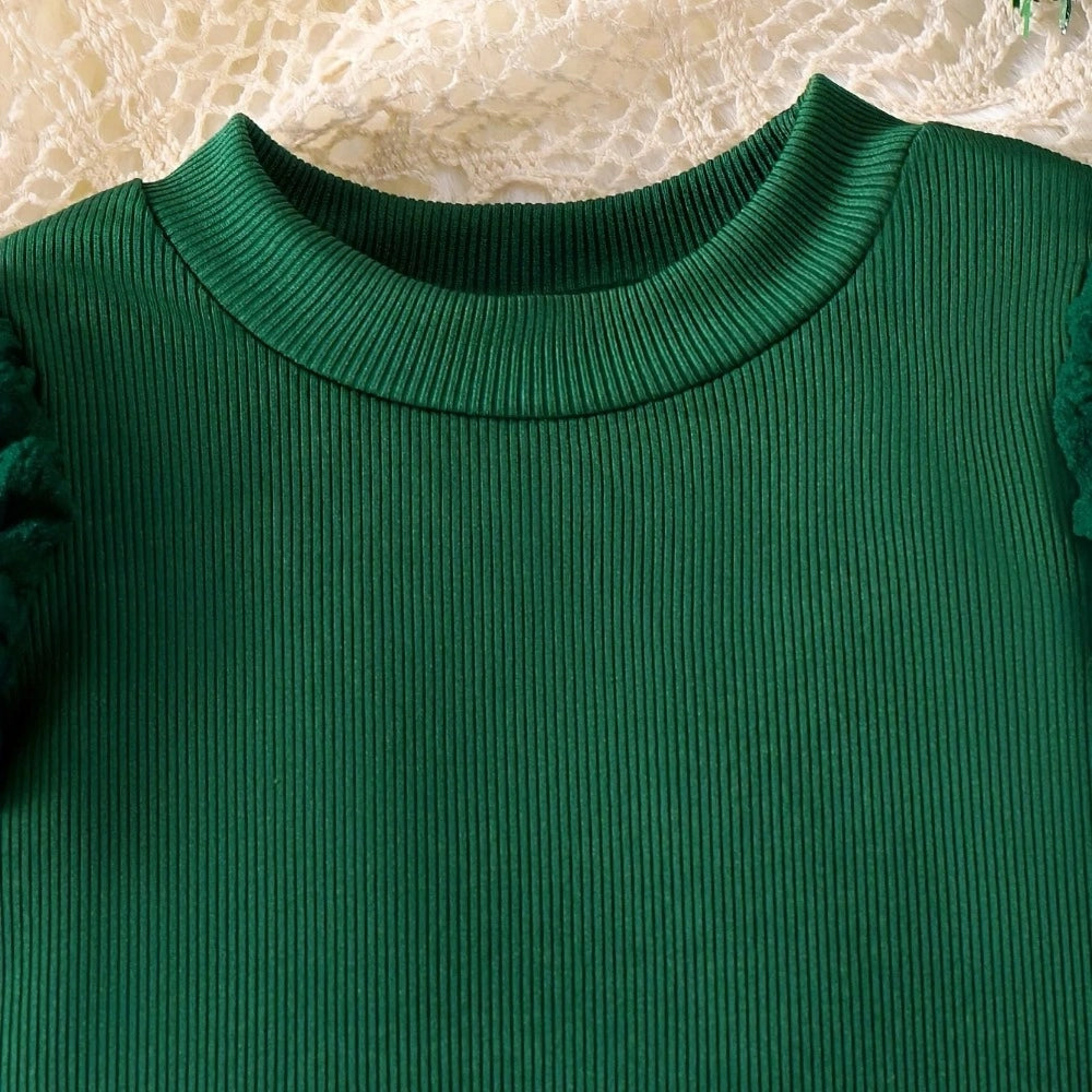 Conjunto Infantil Feminino Natalino Blusa Saia Trésor Lenogue