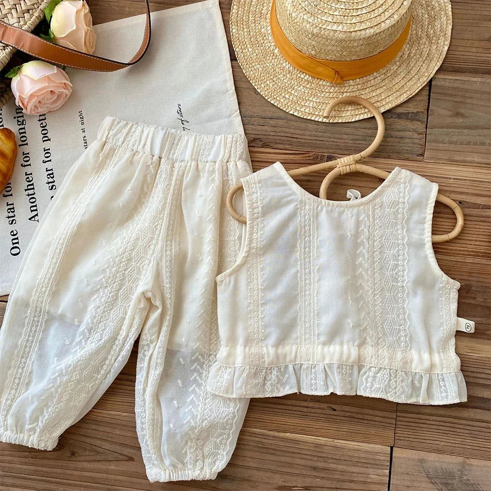 Conjunto Infantil Feminino Olivia Blusa e Calça Lenogue 3-4