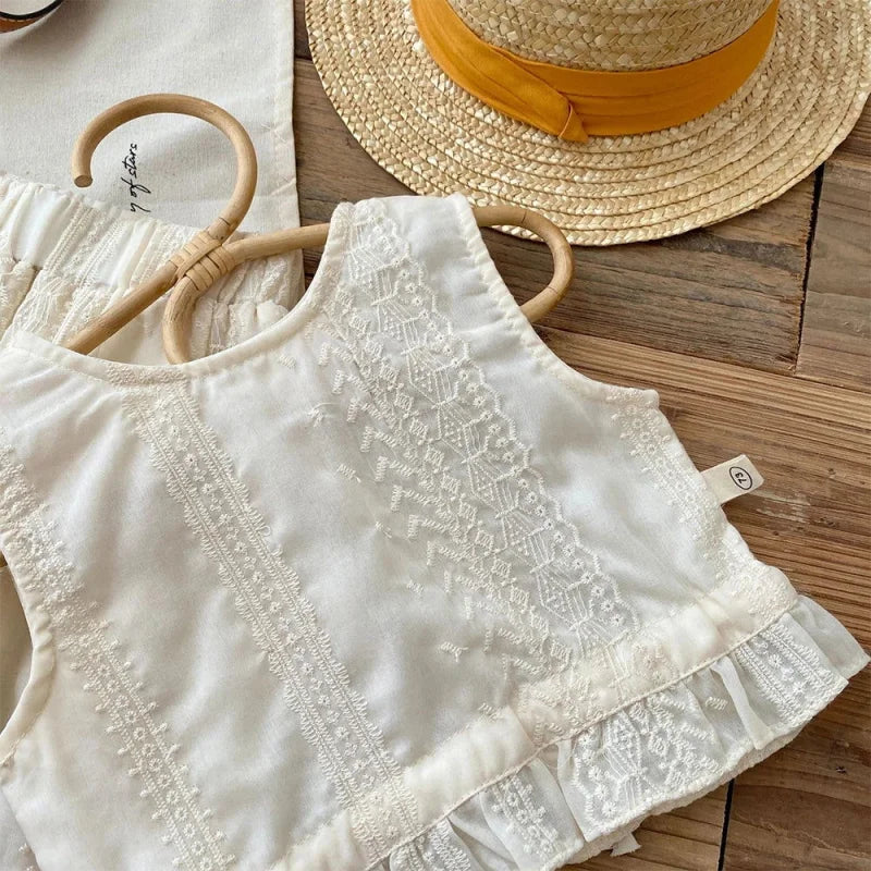 Conjunto Infantil Feminino Olivia Blusa e Calça Lenogue