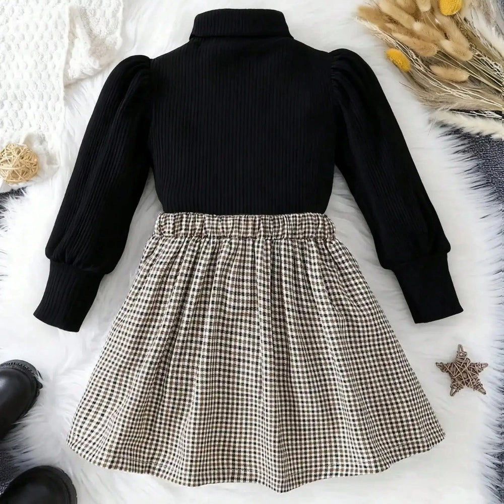 Conjunto Infantil Feminino Tricot Manga Lanterna Lenogue