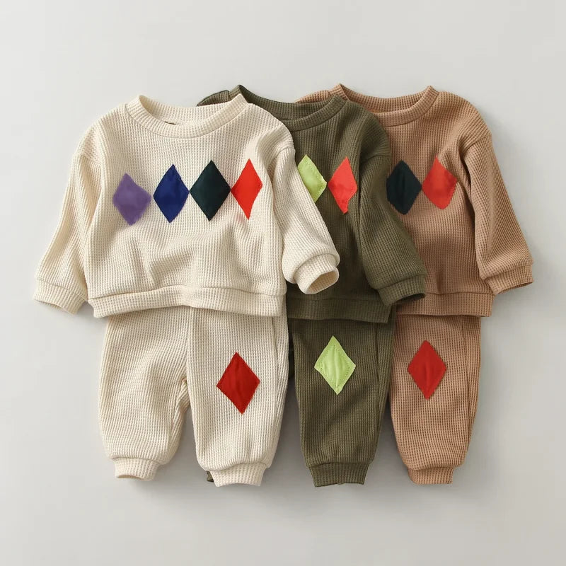 Conjunto Infantil Lenogue com Algodão Suéter e Calça para Bebês Lenogue