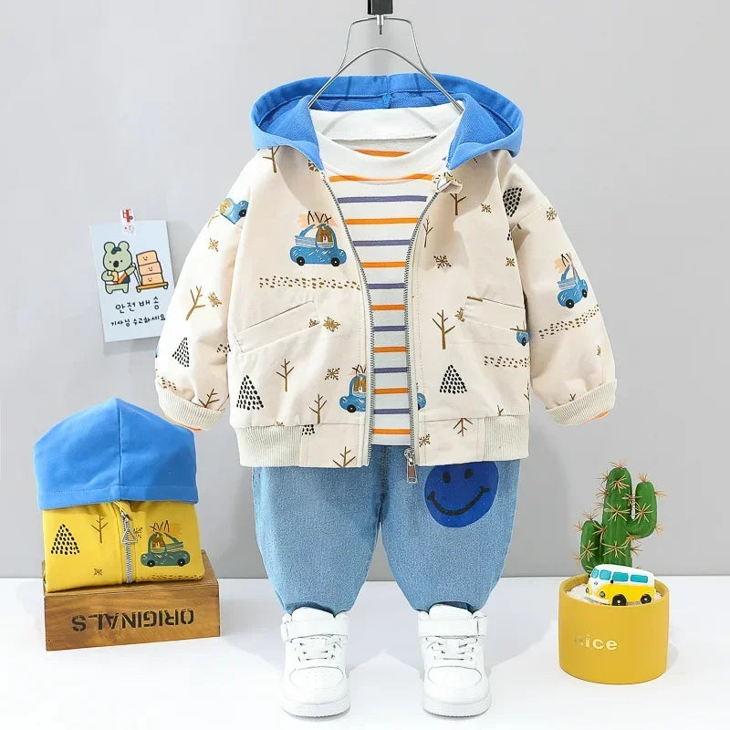 Conjunto Infantil Masculino Estampa Carro Lenogue