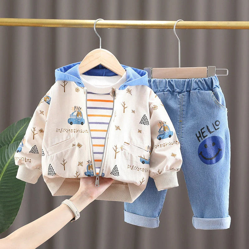 Conjunto Infantil Masculino Estampa Carro Lenogue
