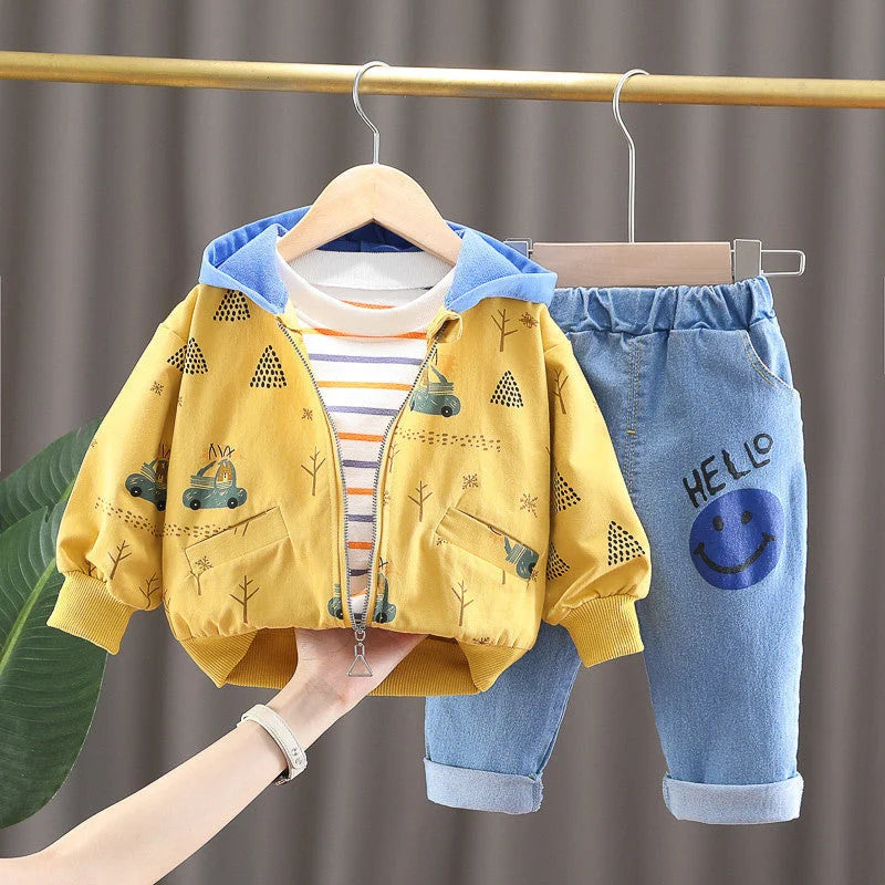 Conjunto Infantil Masculino Estampa Carro Lenogue