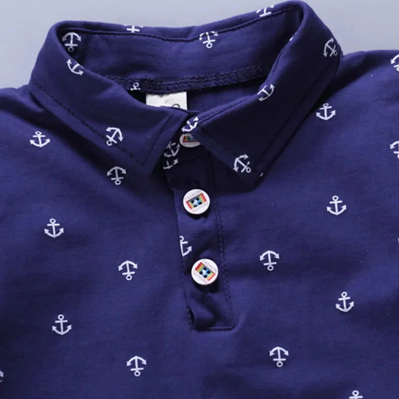 Conjunto Infantil Masculino Macio Benjamin Azul para Outono e Inverno