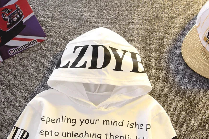 Conjunto Infantil Moletom com Capuz Estampa Letras e Calça Lenogue