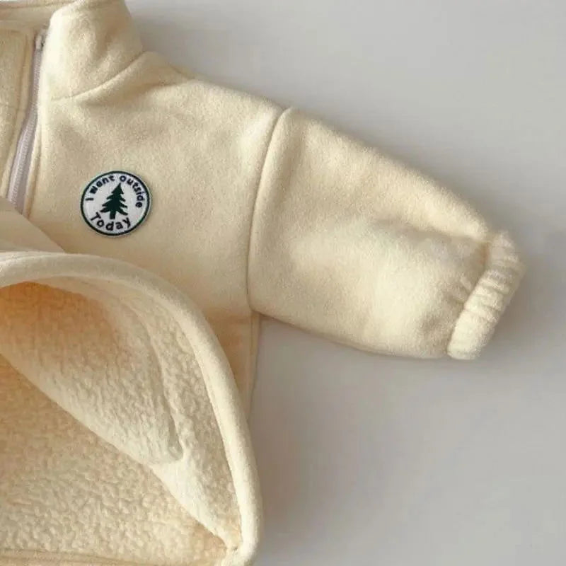 Conjunto Infantil Moletom Fleece Cinza Lenogue