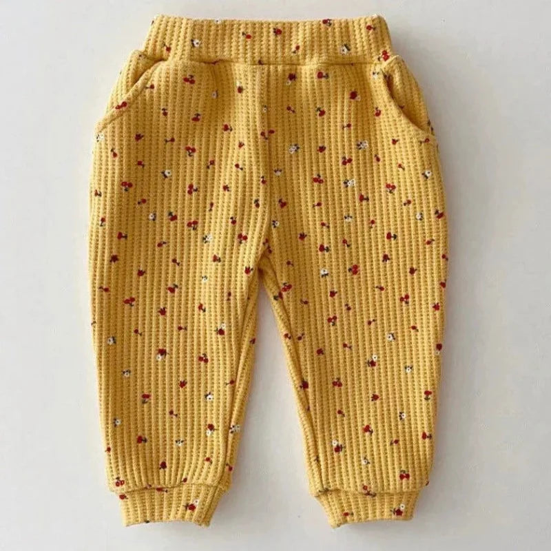 Conjunto Infantil Moletom Flores e Frutas Lenogue