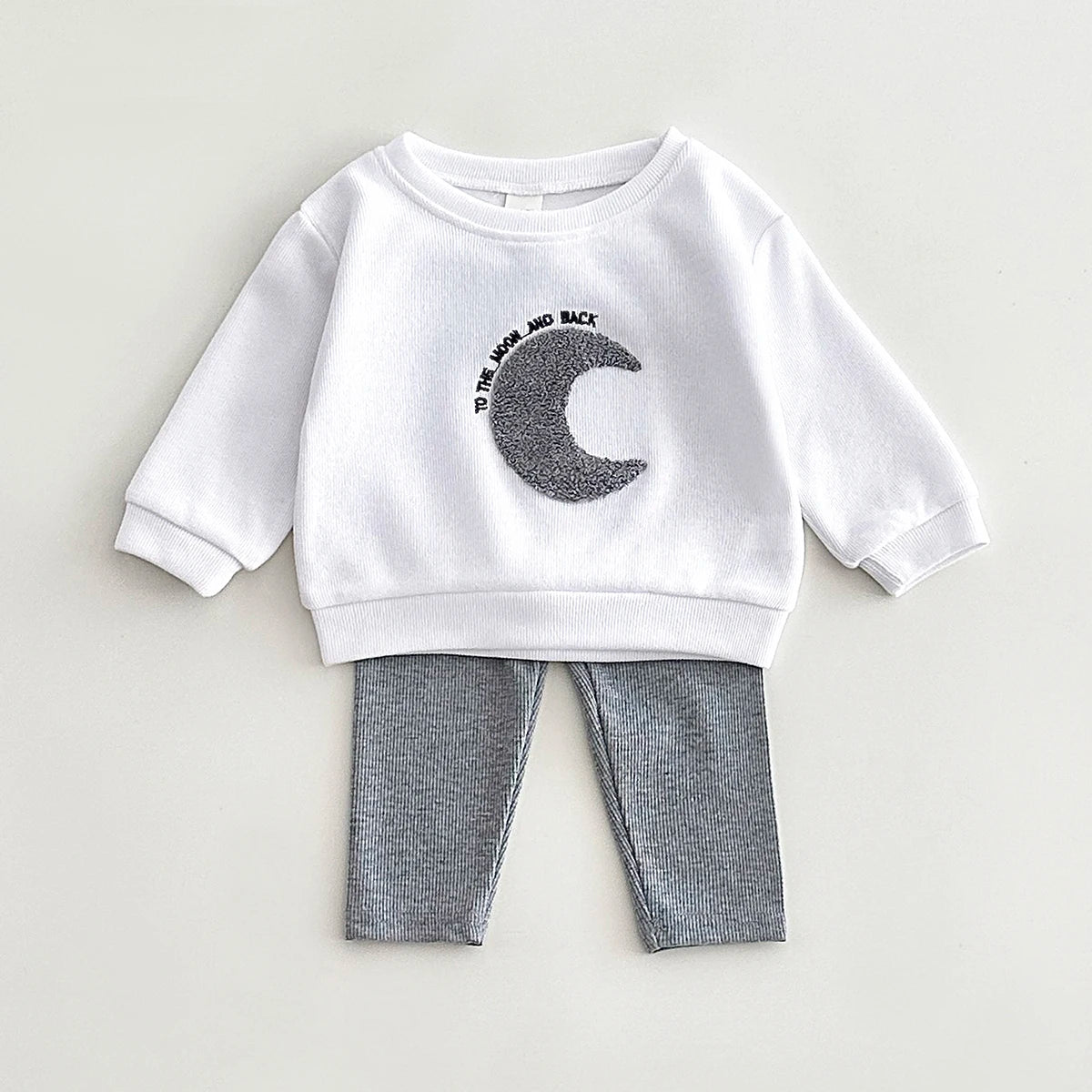 Conjunto Infantil Pelúcia Manga Longa Algodão Estampado Lenogue Branco / 3-6 Meses