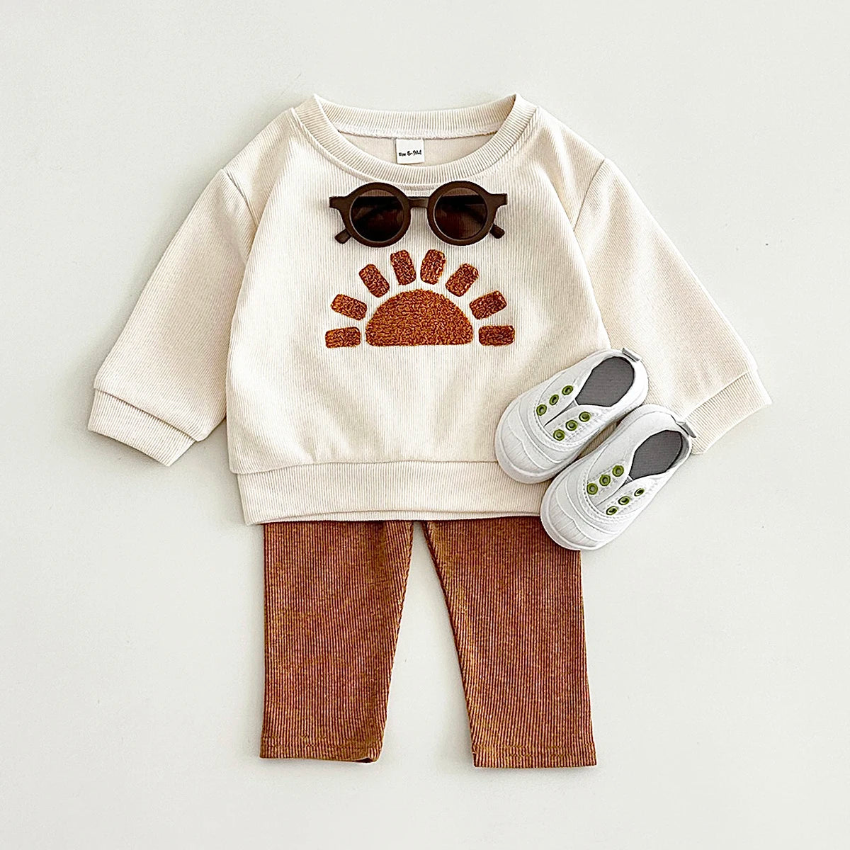 Conjunto Infantil Pelúcia Manga Longa Algodão Estampado Lenogue