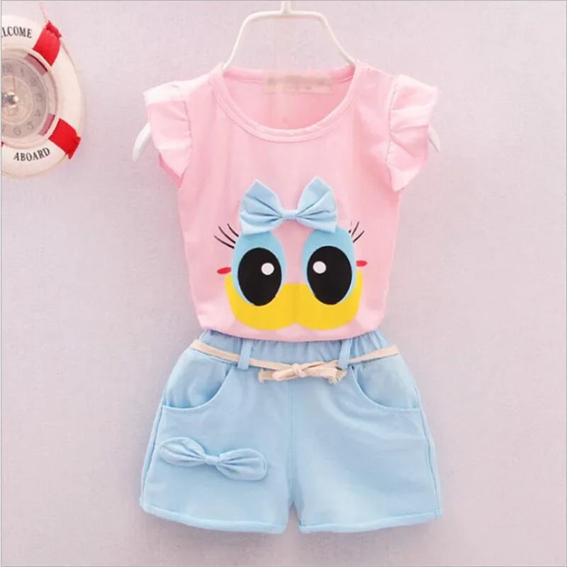 Conjunto Infantil Regata com Shorts Modelo Cartoon Lenogue