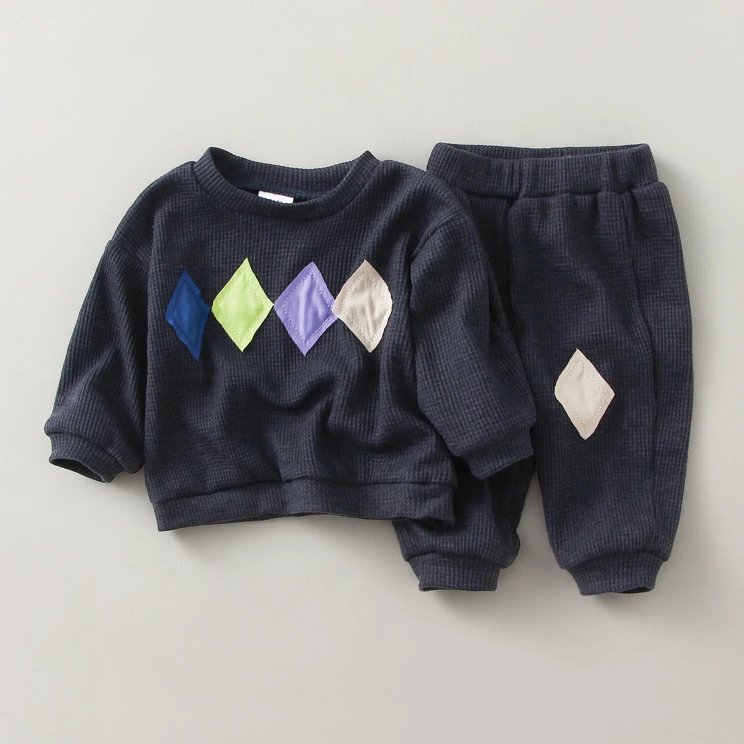 Conjunto Infantil Suéter e Calça Algodão Lenogue Azul / 0-3 Meses