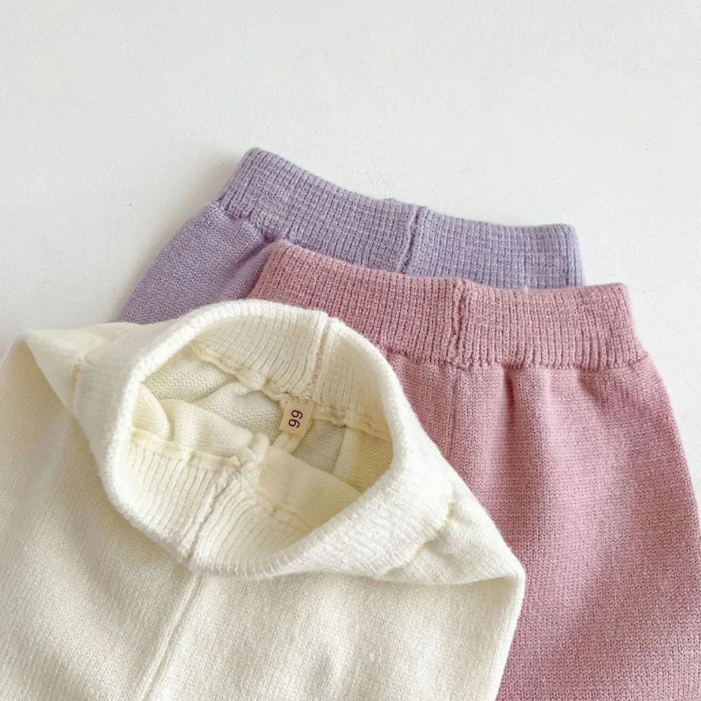 Conjunto Infantil Suspiro Bege e Rosa Lenogue
