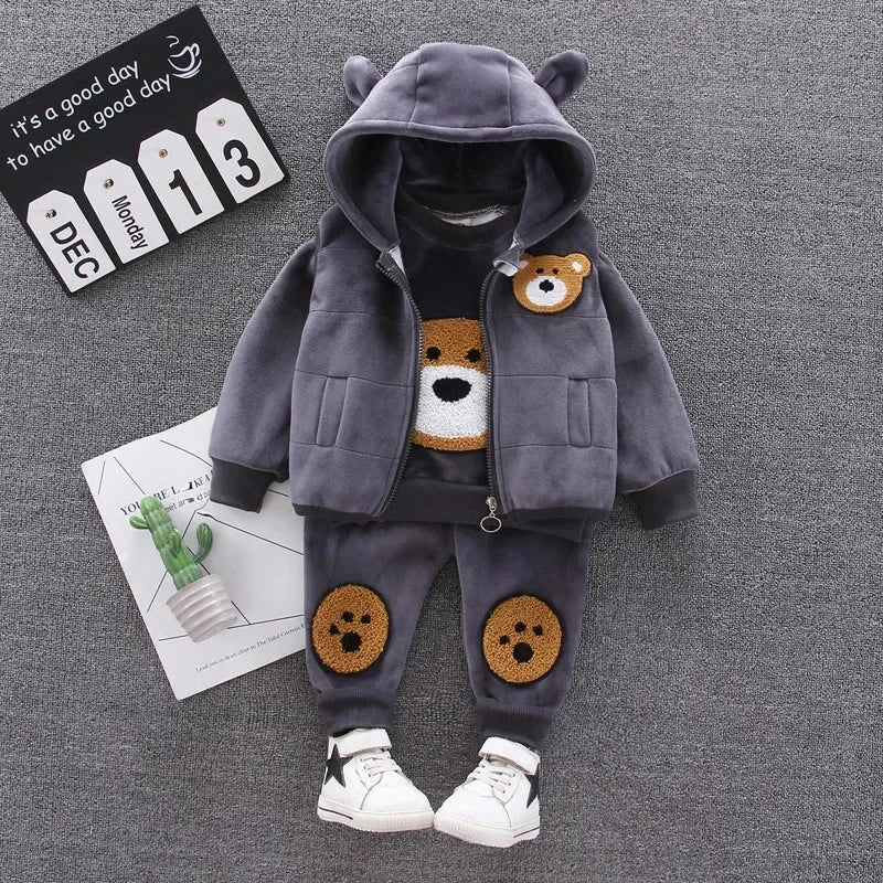 Conjunto Infantil Veludo Fleece Estampa Animal Sauvage Lenogue