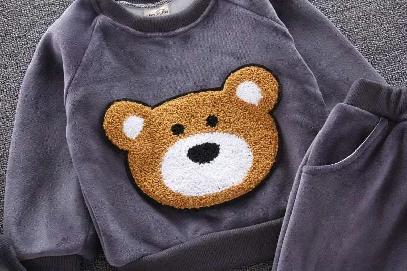 Conjunto Infantil Veludo Fleece Estampa Animal Sauvage Lenogue