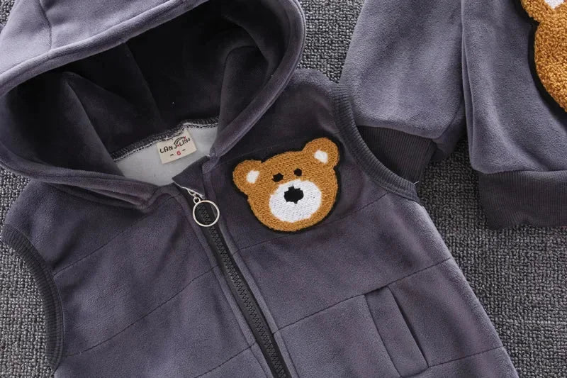 Conjunto Infantil Veludo Fleece Estampa Animal Sauvage Lenogue