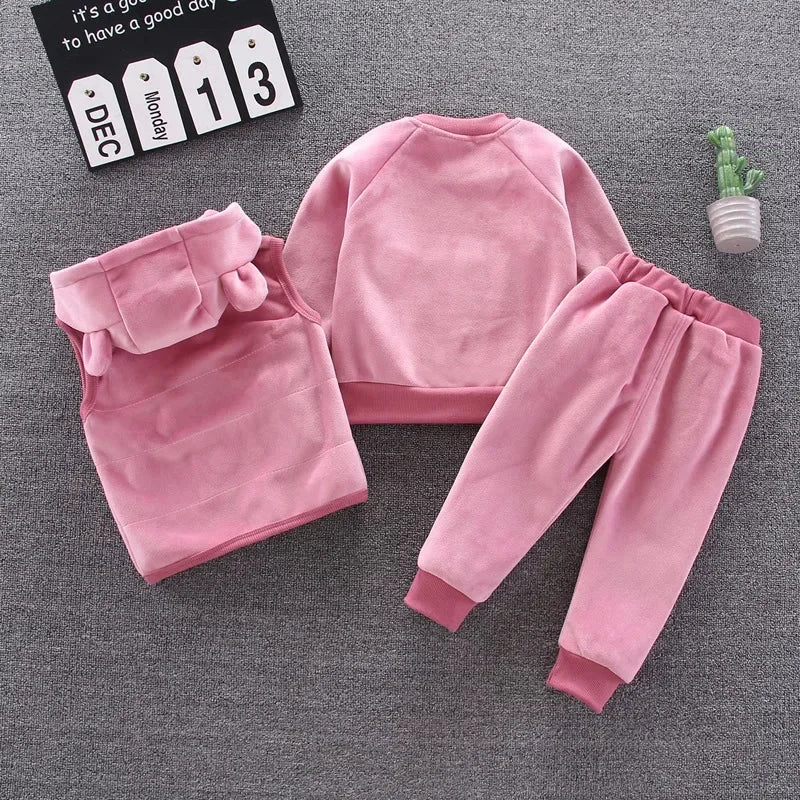 Conjunto Infantil Veludo Fleece Estampa Animal Sauvage Lenogue