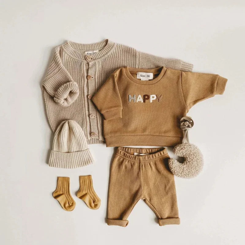 Conjunto Luxuoso Casual Hooray para Bebês em Tons de Azul