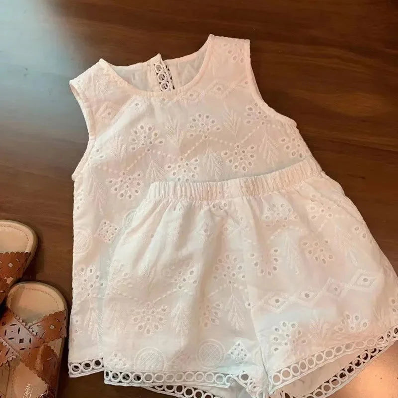 Conjunto Infantil Feminino Alice Short e Blusa Lenogue