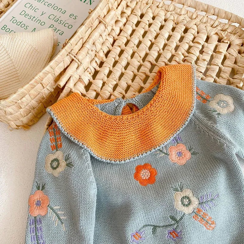 Conjunto Infantil Feminino Tricot Joana Rosa Lenogue