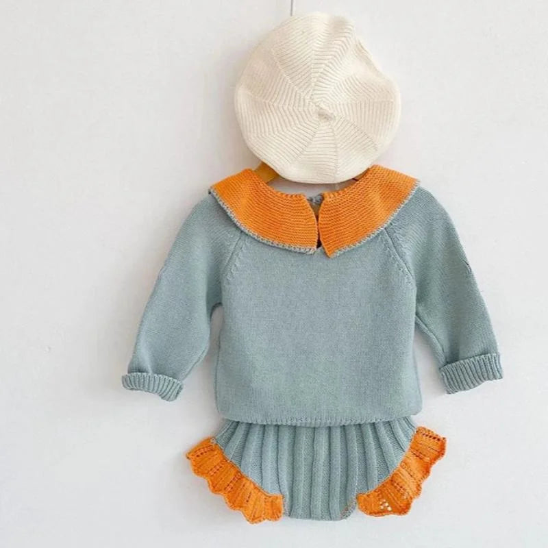 Conjunto Refinado Tricot Joana Rosa para Meninas Elegantes