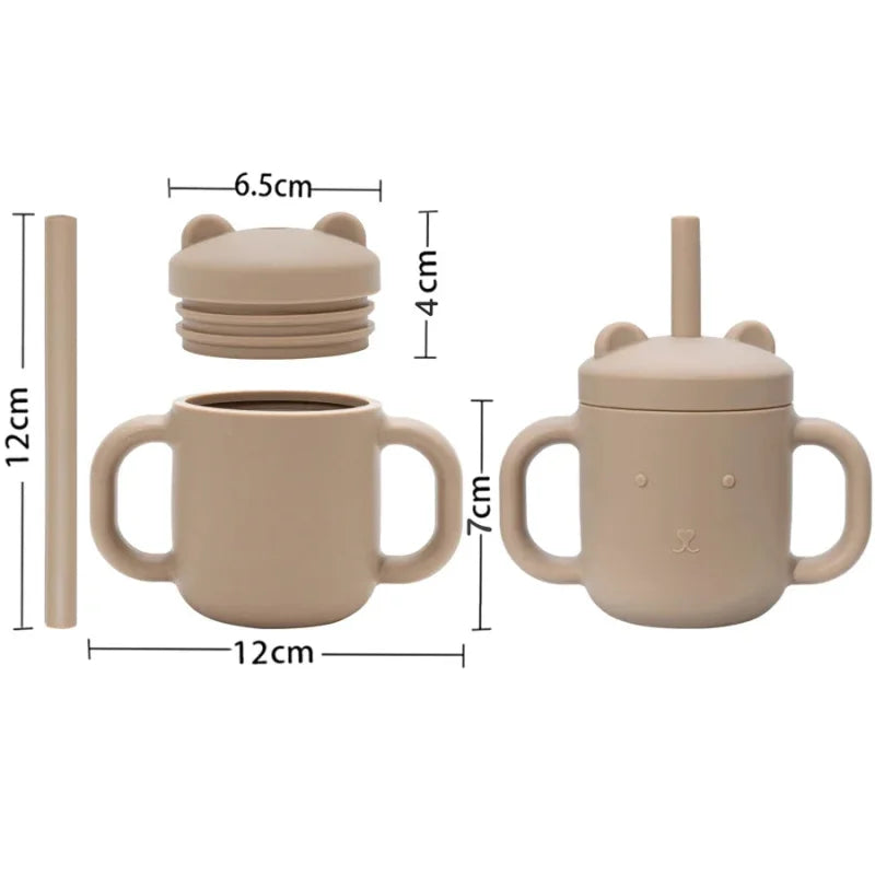 Copo Infantil Treinamento Silicone com Alça Lenogue