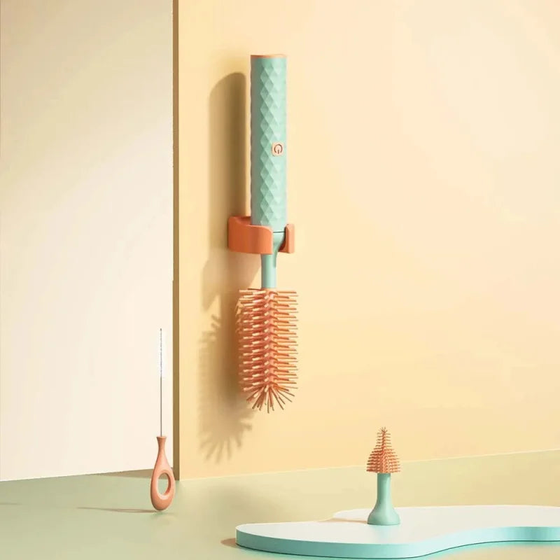 Escova Luxuosa Elétrica de Silicone para Mamadeira Lenogue Verde