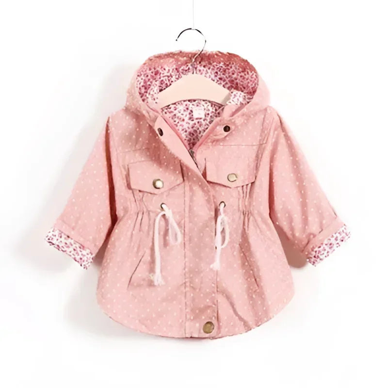 Jaqueta Infantil Corta Vento Poá Vermelha Lenogue para Meninos e Meninas Rosa / 2