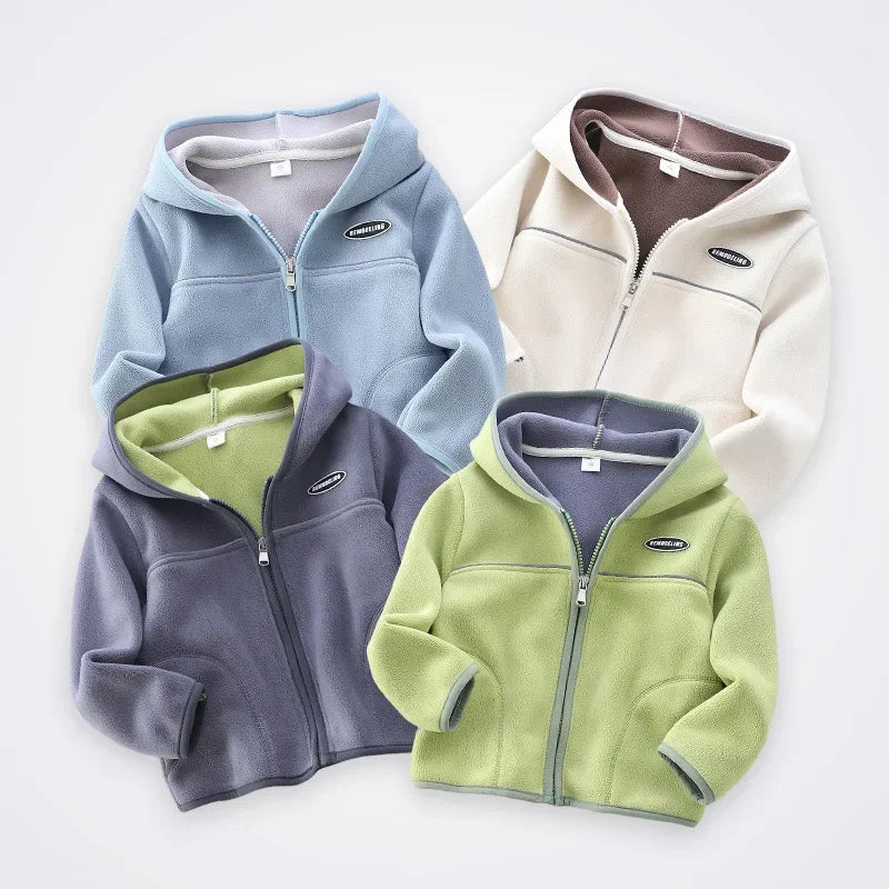 Jaqueta Infantil Fleece Aurora Zíper Esportiva Vaillant Lenogue