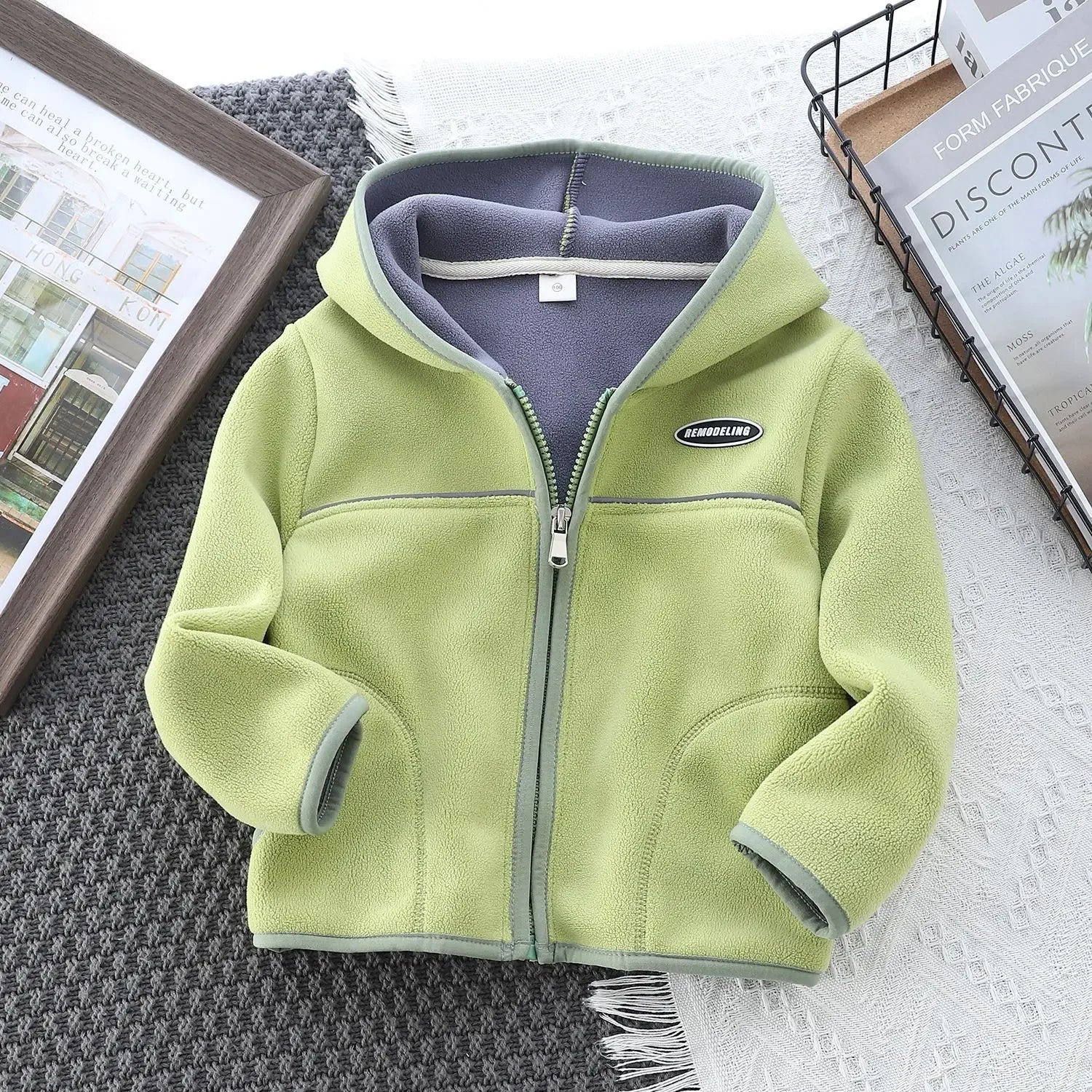 Jaqueta Infantil Fleece Aurora Zíper Esportiva Vaillant Lenogue Verde / 18-24 Meses