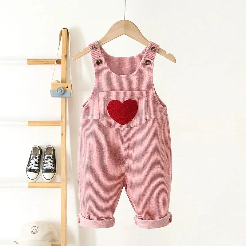 Macacão Infantil Jardineira Amour Rosa Lenogue Rosa / 9-12 Meses (80cm)