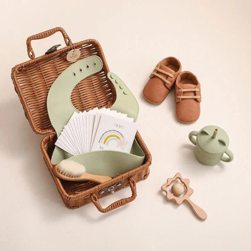 Kit Infantil Introdução Alimentar Colorido Lenogue Verde