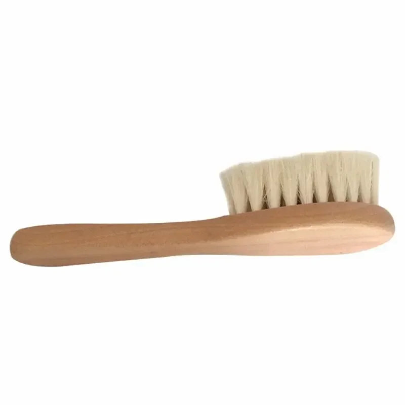 Kit Infantil Escova e Pente Madeira Natural Lenogue
