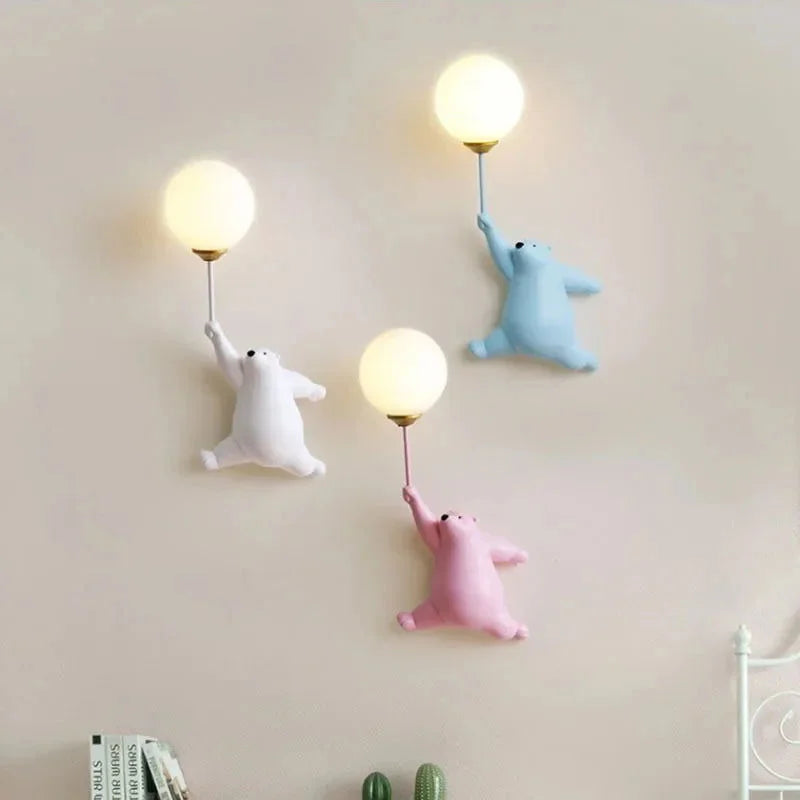 Luminária Arandela Moderna Infantil para Decoração de Quarto Lenogue