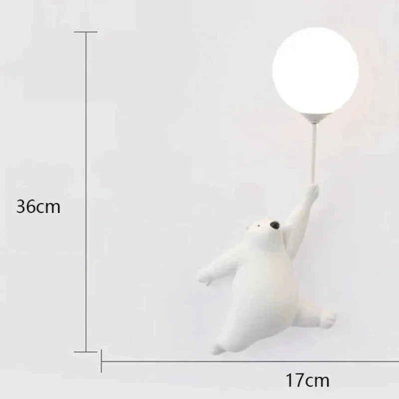 Luminária Infantil Arandela Moderna Preta Lenogue Branco Direita / Branco Frio