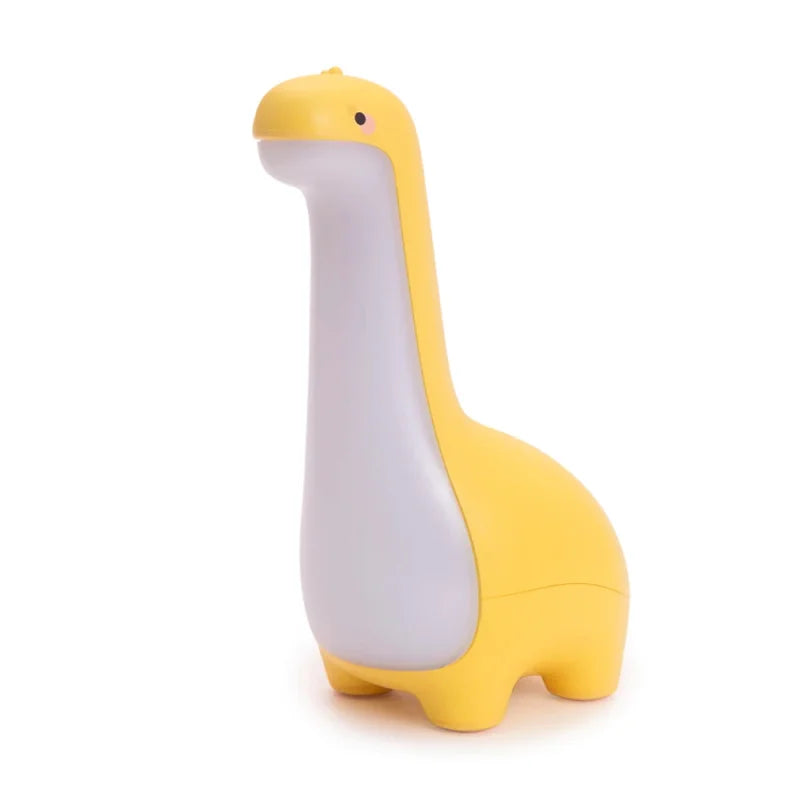 Luminária Infantil Cabeceira Dinossauro Verde Lenogue Amarelo