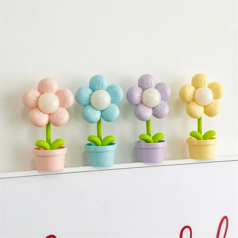 Luminária Infantil Led Mini Flor Rosa para Decoração de Quarto