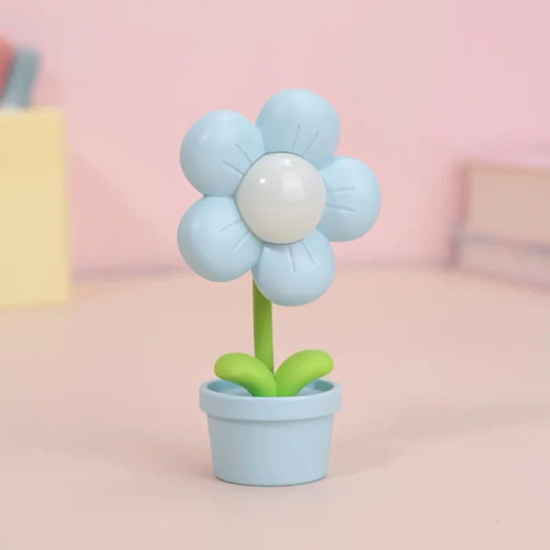 Luminária Infantil Led Mini Flor Rosa Lenogue Mod. d / 7 x 4 x 12 Cm