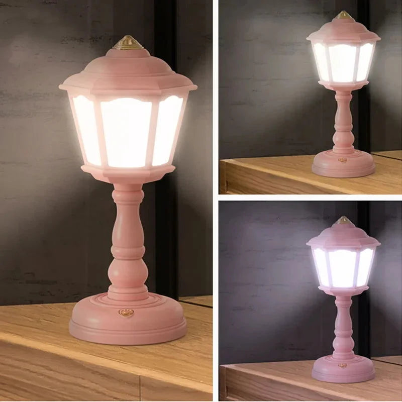 Luminária Infantil Mesa Retrô Amarela Lenogue