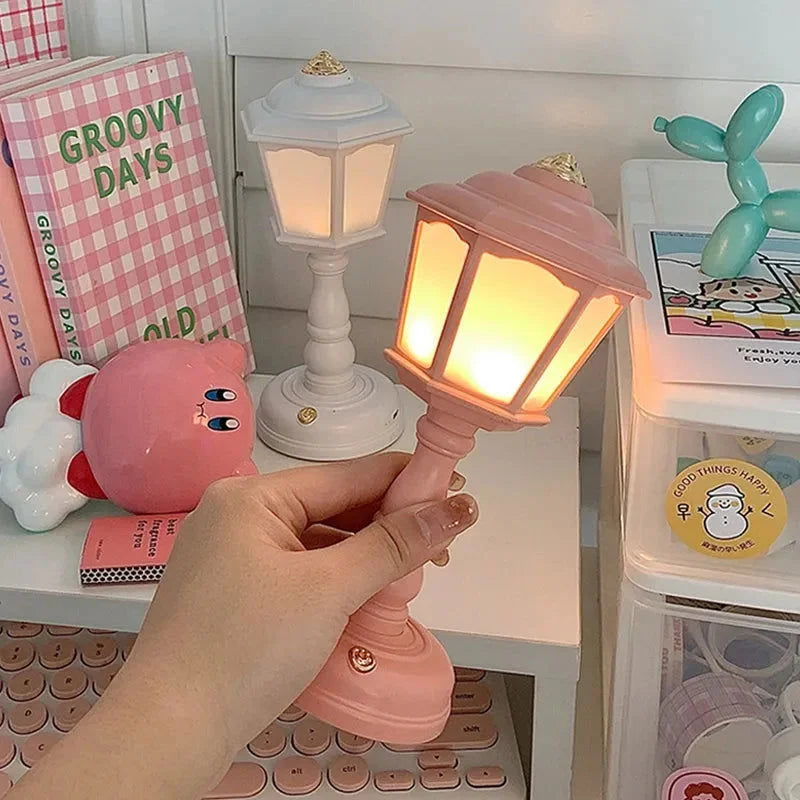 Luminária Infantil Mesa Retrô Amarela para Quarto Infantil Lenogue Rosa