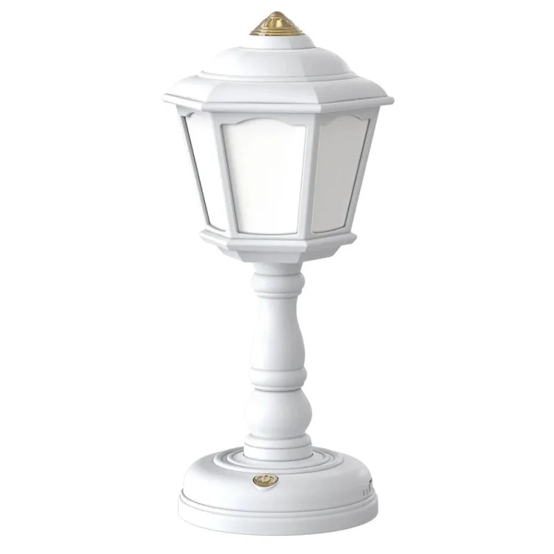 Luminária Infantil Mesa Retrô Amarela Lenogue Branco