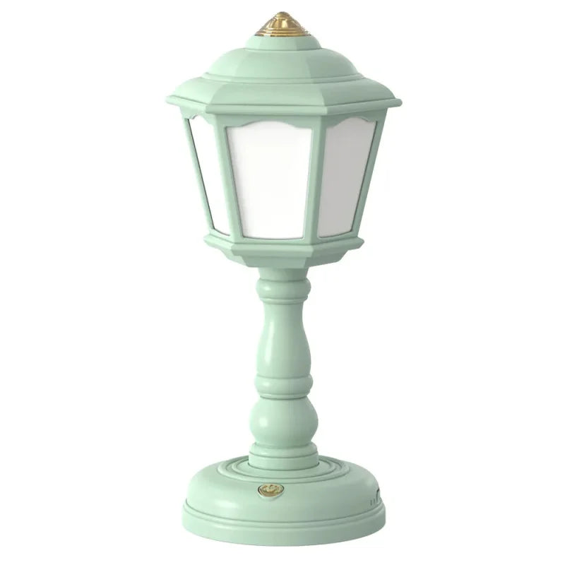 Luminária Infantil Mesa Retrô Amarela Lenogue Verde