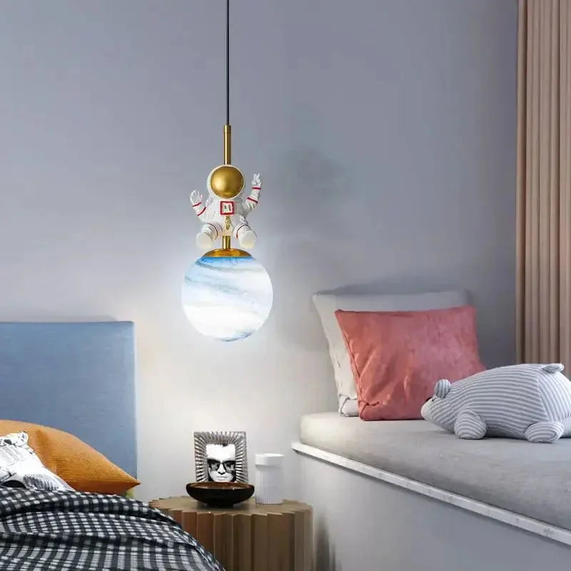 Lustre Infantil Minimalista Moderno Branco Lenogue Mod. b / Branco Frio