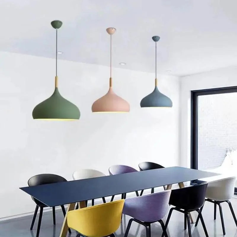 Lustre Infantil Nórdico de Madeira com Led para Quarto Infantil
